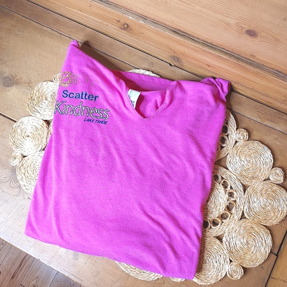 SCATTER KINDNESS Lightweight Pink Hoodie